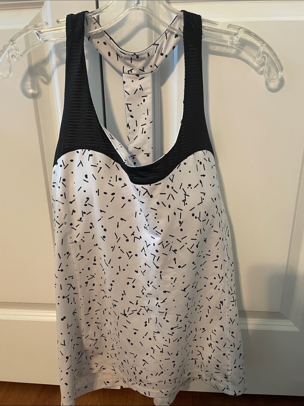 Lucy Black and White Racerback Tank